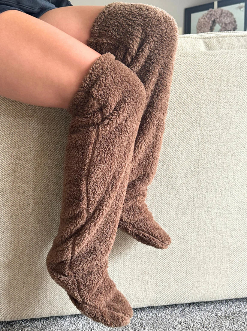 Cozy Over-the-Knee Fleece Socks
