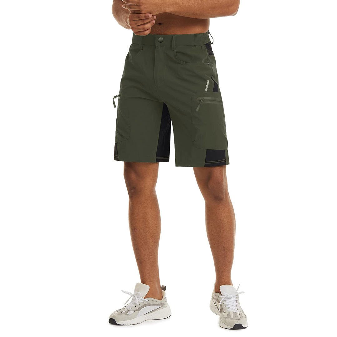 Men's Quick Dry Multi Pockets Hiking Cargo Shorts