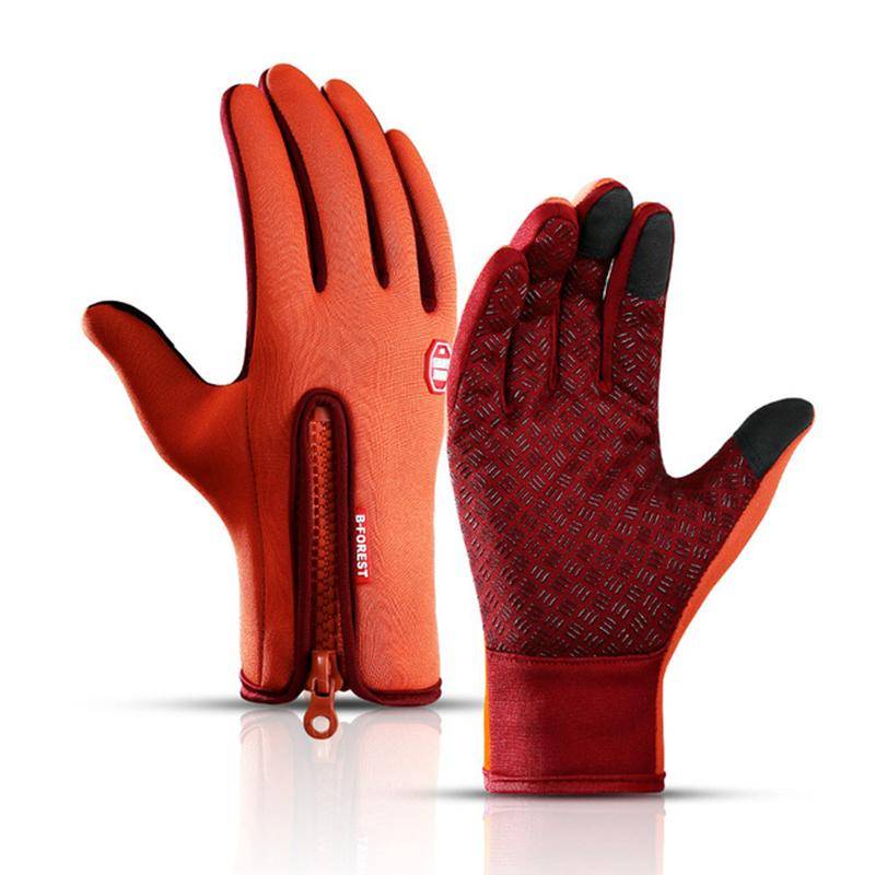 Outdoor Sports Gloves Short Plus Velvet Windproof Waterproof