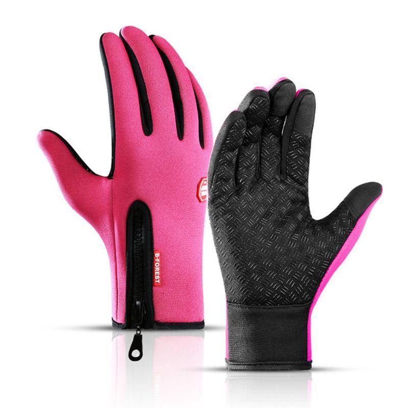 Outdoor Sports Gloves Short Plus Velvet Windproof Waterproof