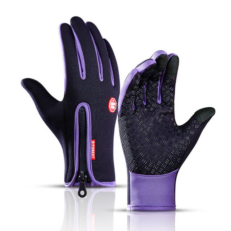 Outdoor Sports Gloves Short Plus Velvet Windproof Waterproof