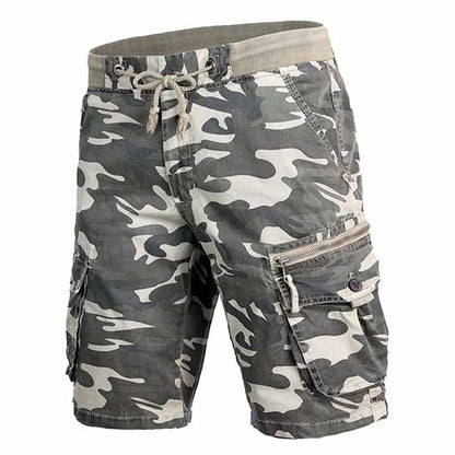 Elastic Waist Strap Design Camo Men's Shorts