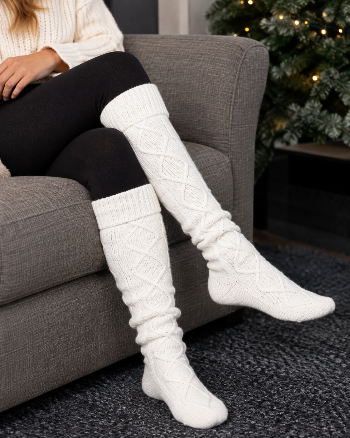 Over Knee Knit Sock