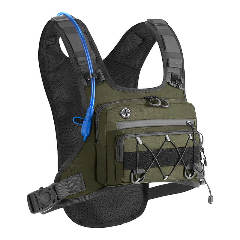 🔥50% OFF🔥Front & Back Cycling Vest Pack for Men – Hydration Ready, 3L Storage, Breathable Mesh 🏃