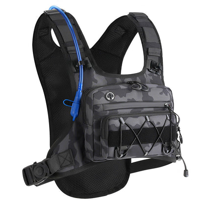 🔥50% OFF🔥Front & Back Cycling Vest Pack for Men – Hydration Ready, 3L Storage, Breathable Mesh 🏃