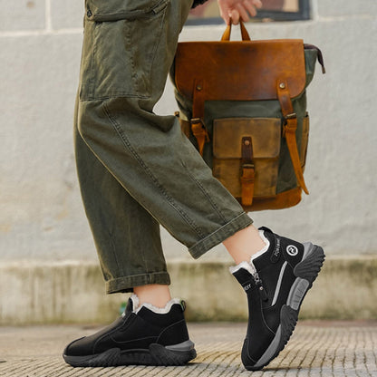 Men's Warm Fleece-Lined Winter Ankle Boots