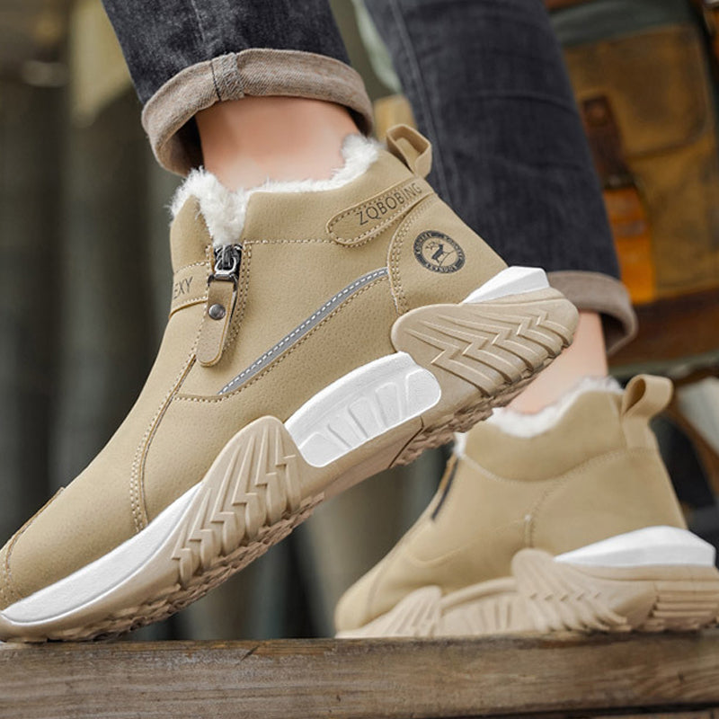 Men's Warm Fleece-Lined Winter Ankle Boots