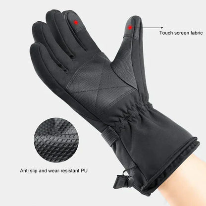 Crestsport™ Leather Rechargeable Heated Gloves