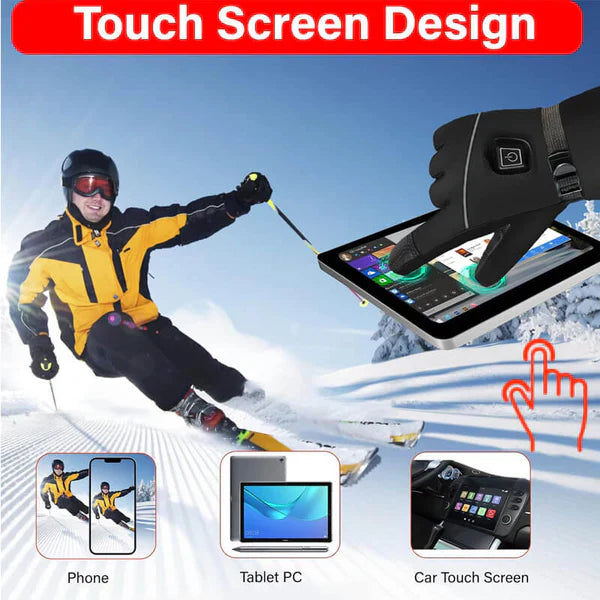 Crestsport™ Leather Rechargeable Heated Gloves