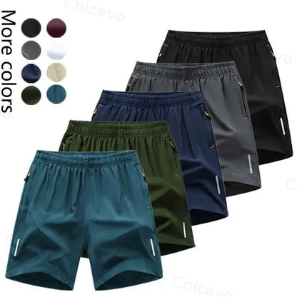 Men's Quick-Dry Athletic Shorts Fashionable Versatile Outdoor Casual Shorts