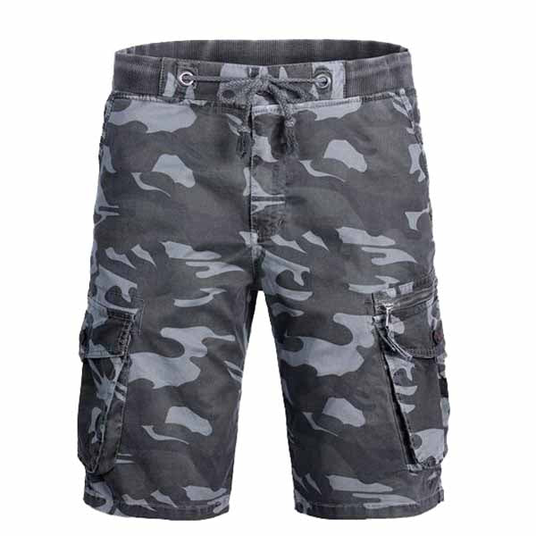 Elastic Waist Strap Design Camo Men's Shorts