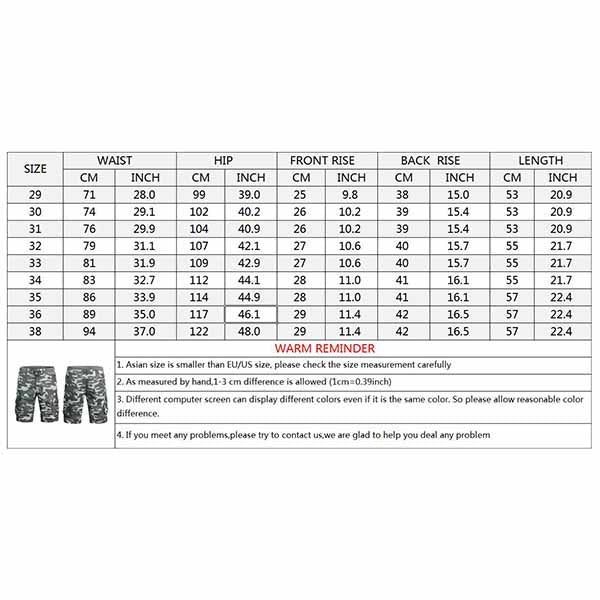 Elastic Waist Strap Design Camo Men's Shorts