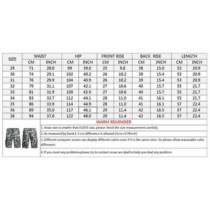 Elastic Waist Strap Design Camo Men's Shorts